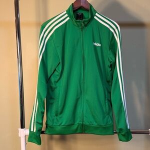Adidas Men's Green Zip-Up Jacket